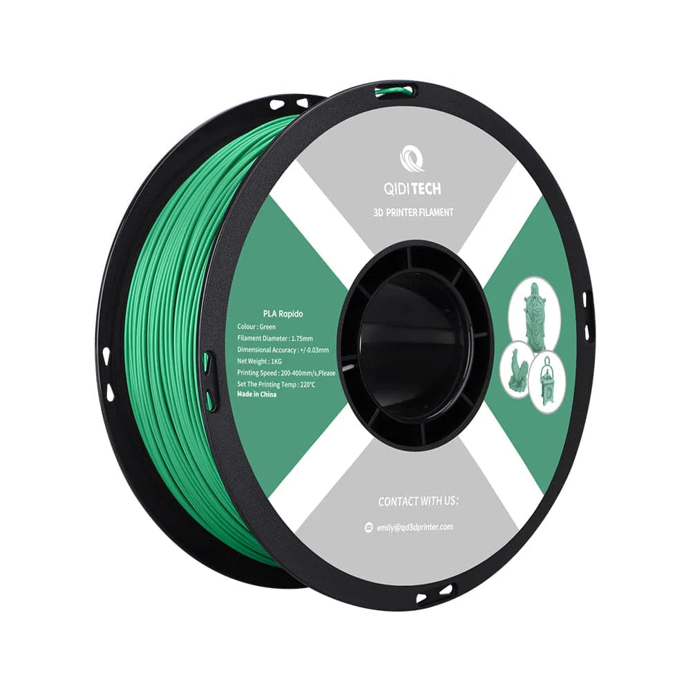 QIDI | PLA Rapid Filament Black 1.75mm 1kg 3D Printer Filament