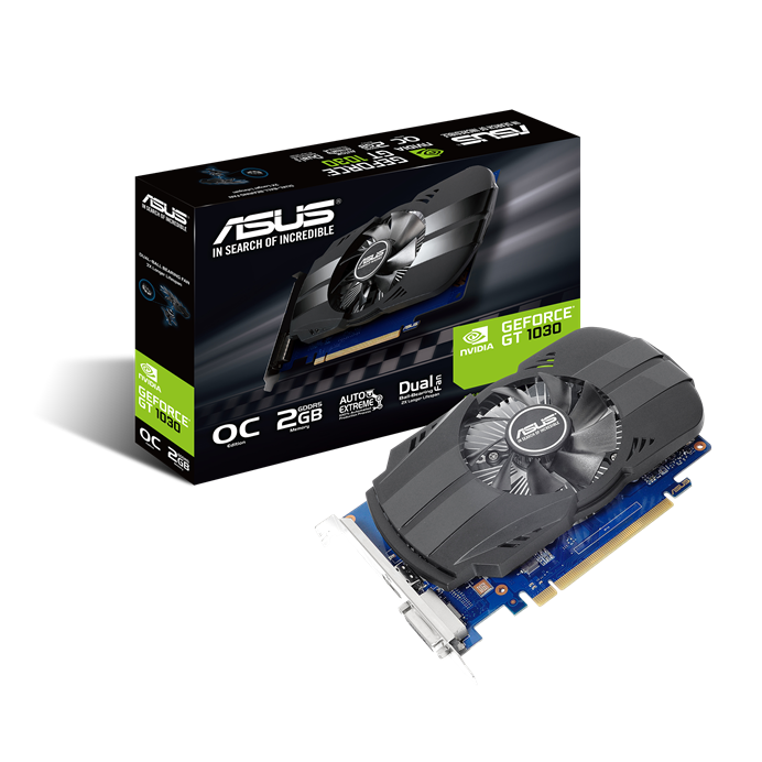 ASUS Phoenix GeForce® GT 1030 OC edition 2GB GDDR5 is the best for compact PC build and home entertainment