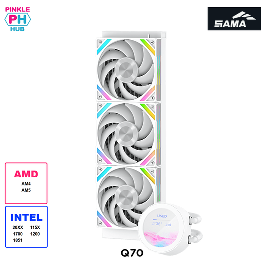 SAMA Q70 With 2.8" LCD 360mm AIO