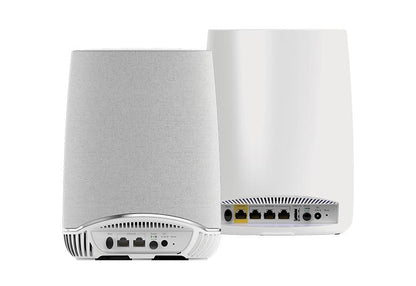 NETGEAR AC3000  Orbi Tri-band Mesh WiFi System with Rich Sound, 3Gbps, Router + Voice Satellite(RBK50V-100EUS)