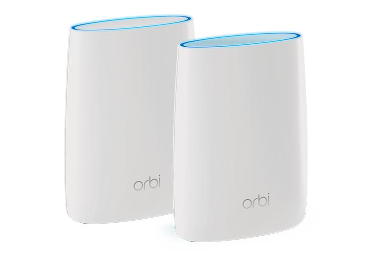 NETGEAR AC3000 Orbi Tri-band Mesh WiFi System, 3Gbps, Router + 1 Satellite(RBK50-100SQR)