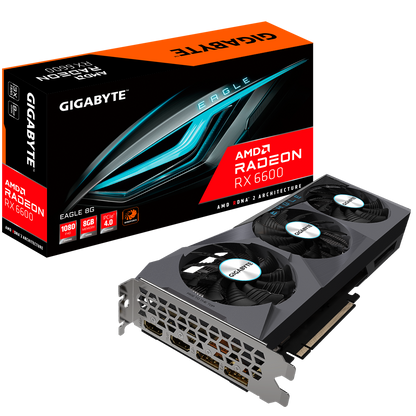 GIGABYTE Radeon™ RX 6600 EAGLE 8G (GV-R66EAGLE-8GD)