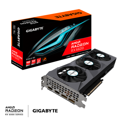 GIGABYTE Radeon™ RX 6600 EAGLE 8G (GV-R66EAGLE-8GD)