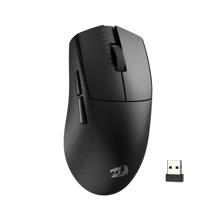 Redragon M916-WL-LITE K1ng Wireless Lite Dual Mode Ultra Light-Weight Gaming Mouse - Black
