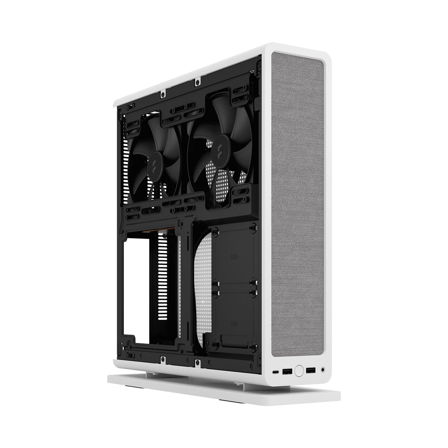 Fractal Design Ridge White Mini-ITX Slim Small Form Factor Console PC Case (FD-C-RID1N)