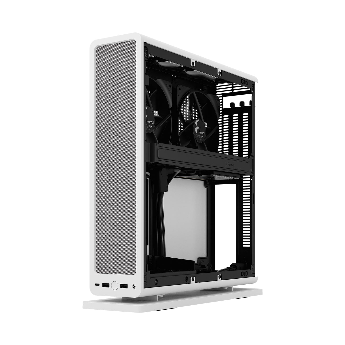 Fractal Design Ridge White Mini-ITX Slim Small Form Factor Console PC Case (FD-C-RID1N)