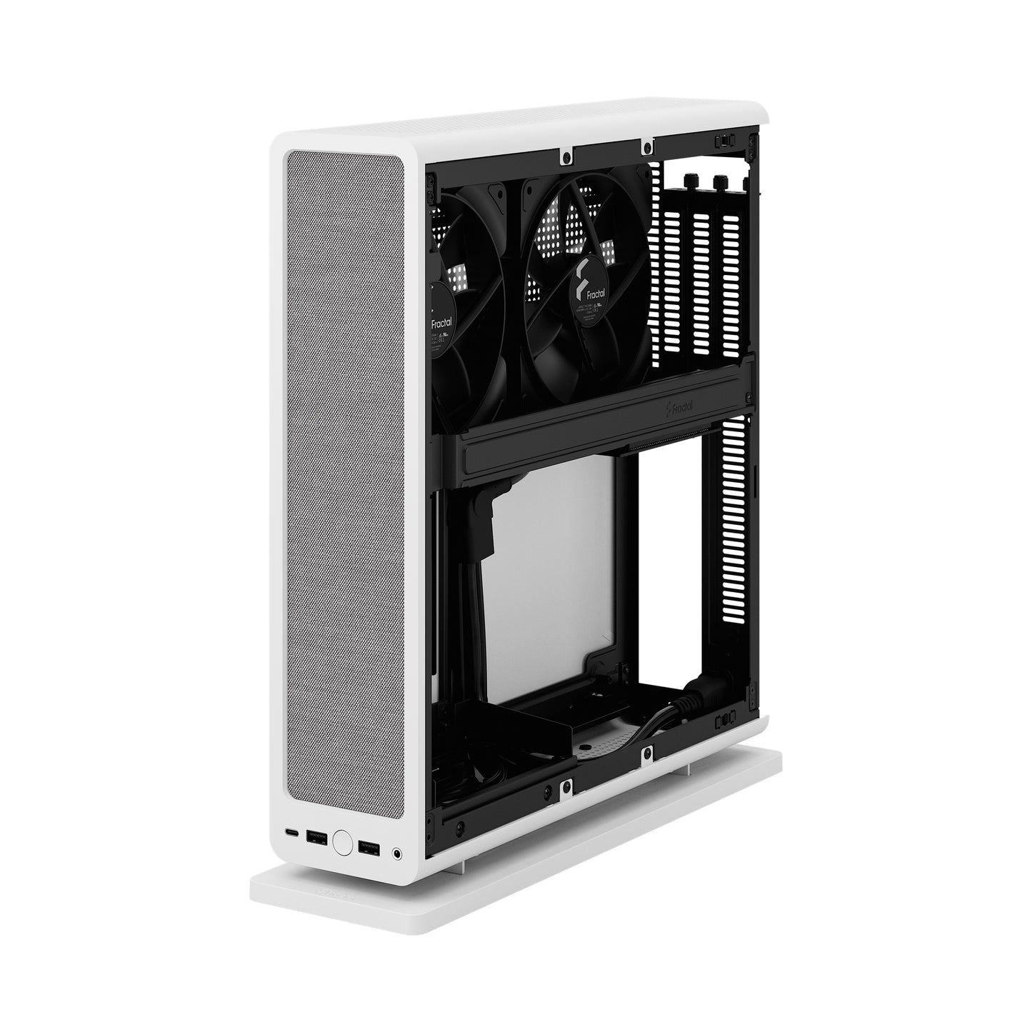 Fractal Design Ridge White Mini-ITX Slim Small Form Factor Console PC Case (FD-C-RID1N)