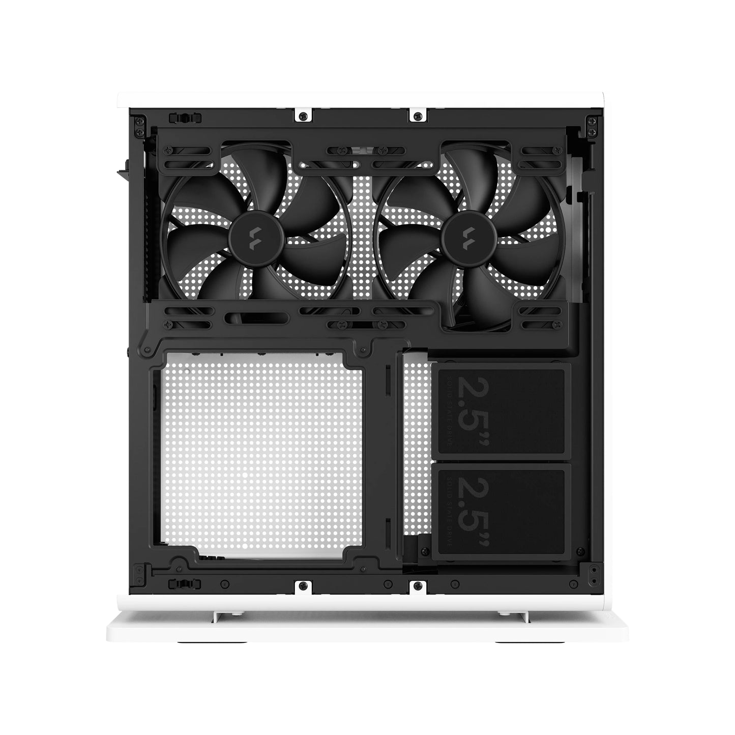 Fractal Design Ridge White Mini-ITX Slim Small Form Factor Console PC Case (FD-C-RID1N)