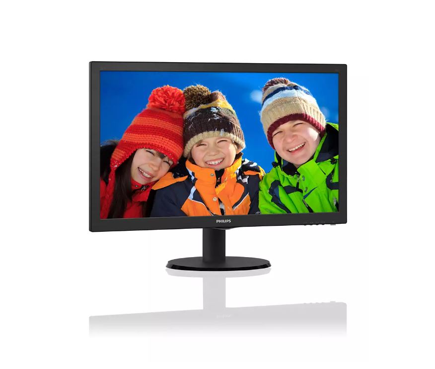 Philips 223V5LHSB2 21.5" W-LED Monitor | With Vesa mount option| Panel: TN | Connectivity : VGA, HDMI port (VGA Cable bundle)| Resolution : Full HD 1920 x 1080 | Warranty : 3 years 3/3/0