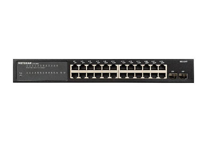 NETGEAR 24-Port Gigabit Ethernet Smart Switch with 2 Dedicated SFP Ports (GS324T-100EUS)