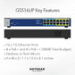 NEATGEAR 16-Port Gigabit Ethernet High-Power PoE+ Unmanaged Switch with 8-Ports PoE++380W (GS516UP-100EUS)