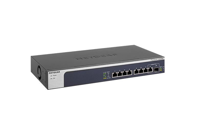 NETGEAR 8-port, 5-speed Unmanaged Switch 10-Gigabit/Multi-Gigabit (XS508M-100EUS)