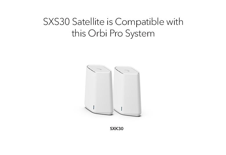 NETGEAR AX1800 Dual-Band Orbi Pro WiFi 6 Mini Satellite (SXS30-100EUS)