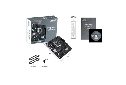 ASUS Intel® H610 (LGA 1700) mic-ATX motherboard with DDR4, PCIe 4.0, M.2 slot, Realtek 1 Gb Ethernet, HDMI®,D-Sub, DVI, USB 3.2 Gen 1 ports, SATA 6 Gbps , COM header, LPT header, TPM header (PRIME H610M-R D4)