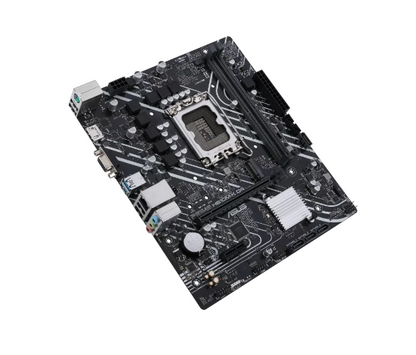 ASUS Intel® H610 (LGA 1700) mic-ATX motherboard with DDR4, PCIe 4.0, M.2 slot, Realtek 1 Gb Ethernet, HDMI®, D-Sub, USB 3.2 Gen 1 ports, SATA 6 Gbps, COM header, RGB header (PRIME H610M-K D4)