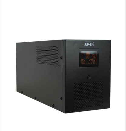 AWP AID3000 Pro Aide Pro LCD 1800W-3000VA UPS with AVR Uninterruptible Power Supply (6 Sockets)