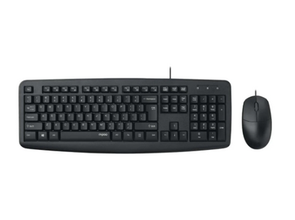 Rapoo Wires USB Optical Mouse and Keyboard Combo (NX1600)