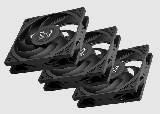 Scythe Wonder Tornado 120mm x 25mm PWM - 2000 RPM - 3 Pack