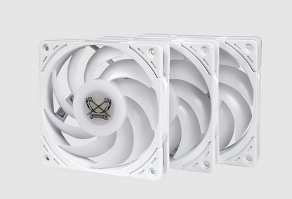 Scythe Wonder Tornado 120 PWM (up to 2500 RPM) White ARGB - 3 Pack