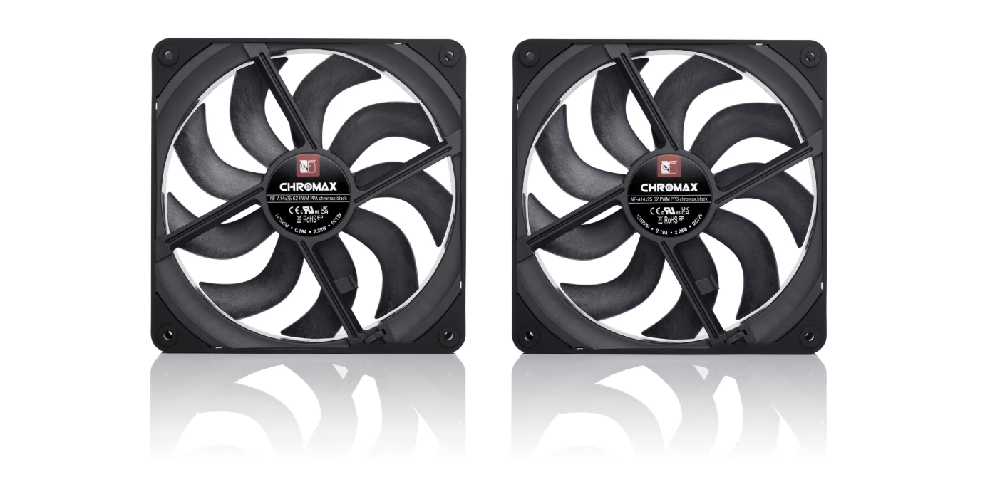 Noctua NF-A14x25 G2 PWM Sx2-PP chromax.black