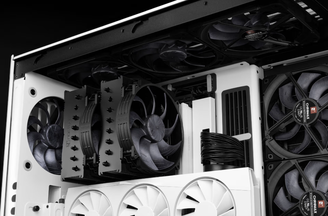 Noctua NF-A14x25R G2 PWM chromax.black Next-gen black round 140mm fan