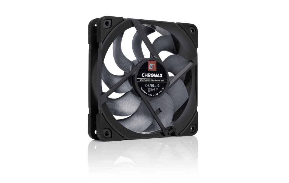 Noctua NF-A12x25 G2 PWM Chromax Black Next-gen black 120mm fan