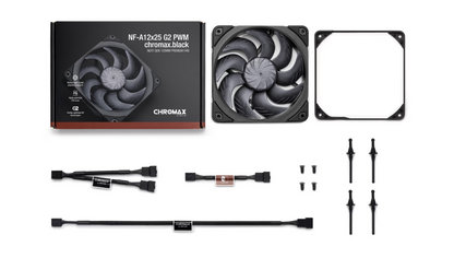 Noctua NF-A12x25 G2 PWM Chromax Black Next-gen black 120mm fan