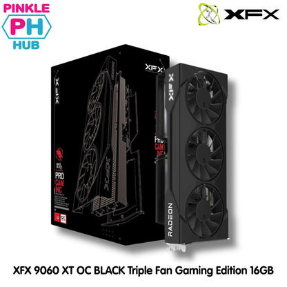 XFX Swift AMD Radeon RX 9060 XT OC BLACK Triple Fan Gaming Edition 16GB