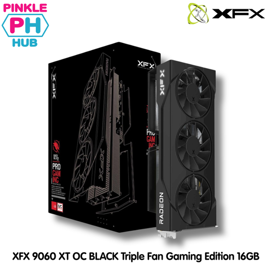 XFX Swift AMD Radeon RX 9060 XT OC BLACK Triple Fan Gaming Edition 16GB