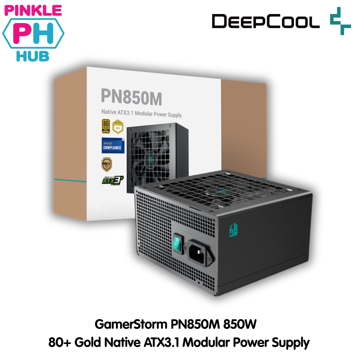 DEEPCOOL GamerStorm PN850M 850W 80+ Gold Native ATX3.1 Modular Power Supply - Black