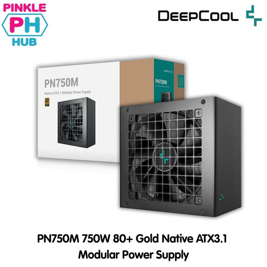 DEEPCOOL PN750M 750W 80+ Gold Native ATX 3.1 Modular Power Supply - Black
