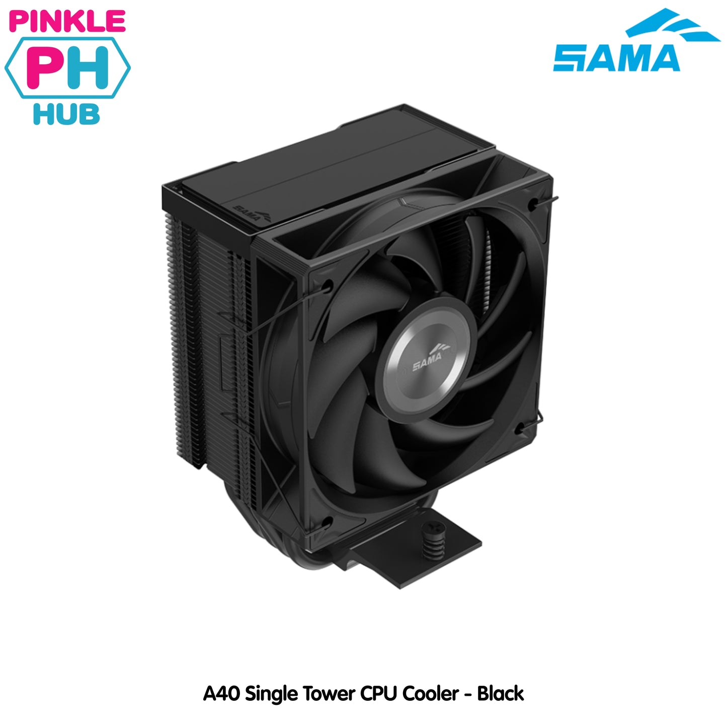 SAMA X40 Single Tower CPU Cooler - Black
