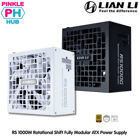LIAN LI RS 1000W Rotational Shift Fully Modular ATX Power Supply - Black | White