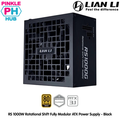 LIAN LI RS 1000W Rotational Shift Fully Modular ATX Power Supply - Black | White