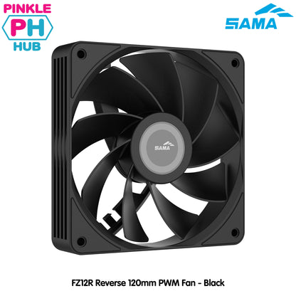 Sama FZ12R Reverse 120mm PWM Fan - Black