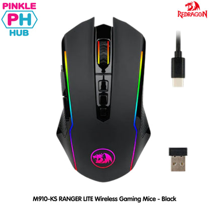 Redragon M910-KS RANGER LITE Wireless Gaming Mice - Black