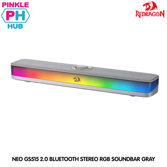 REDRAGON NEO GS515 2.0 BLUETOOTH STEREO RGB SOUNDBAR GRAY