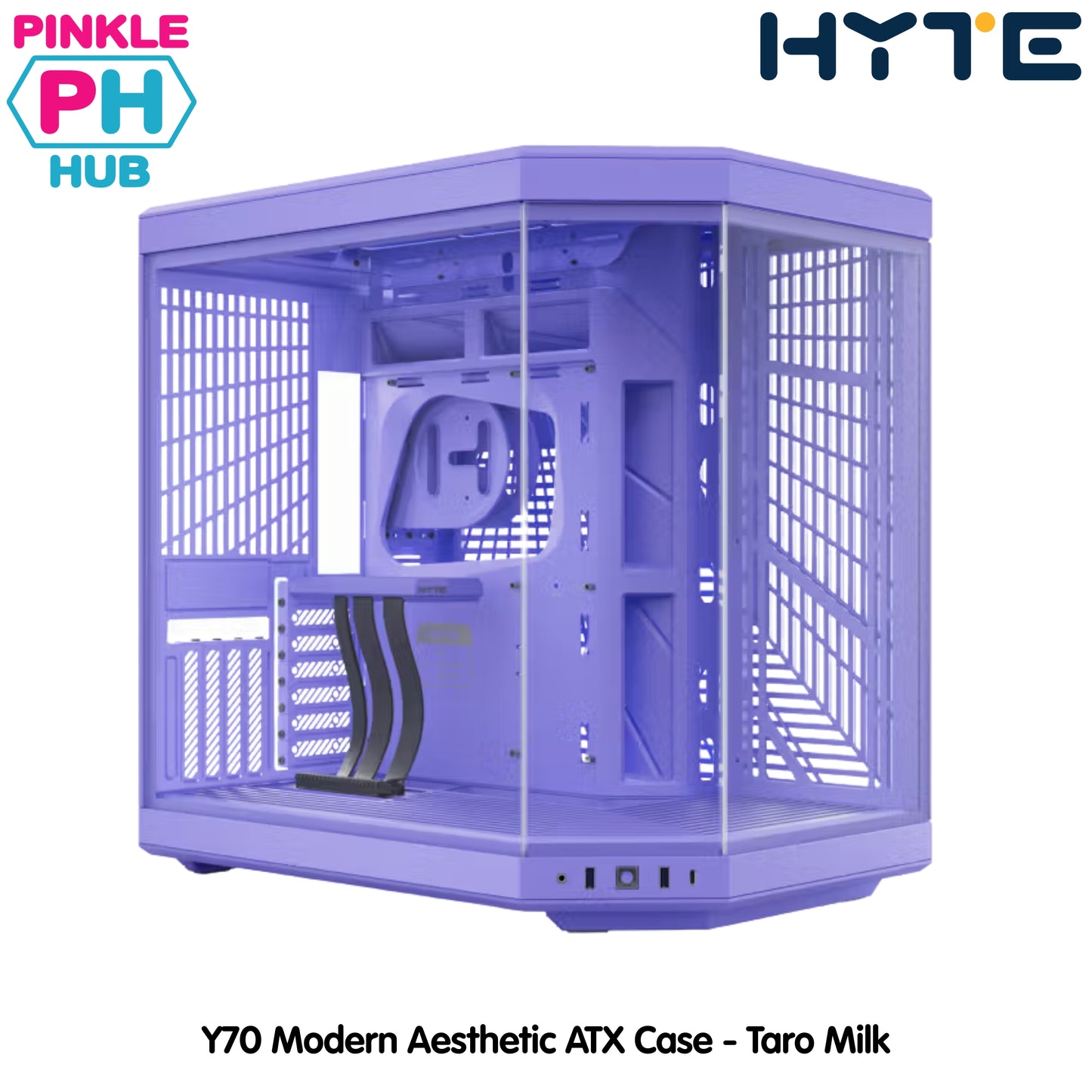 HYTE Y70 Modern Dual Chamber Mid-Tower ATX Case - Taro Milk