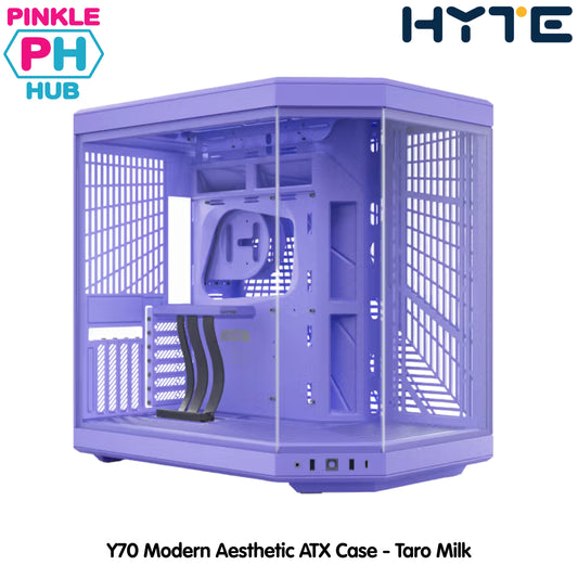 HYTE Y70 Modern Dual Chamber Mid-Tower ATX Case - Taro Milk