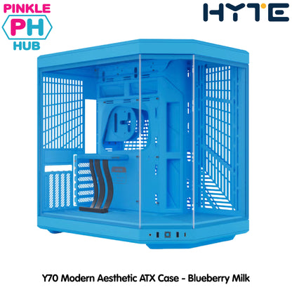HYTE Y70 Modern Dual Chamber Mid-Tower ATX Case - Blueberry Milk