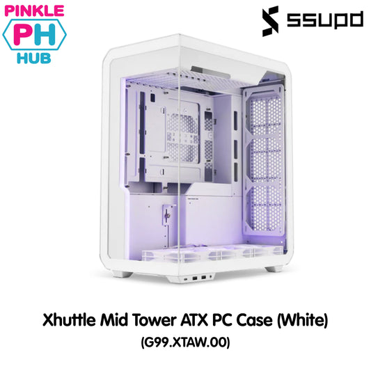 SSUPD Xhuttle Mid Tower ATX PC Case (White)