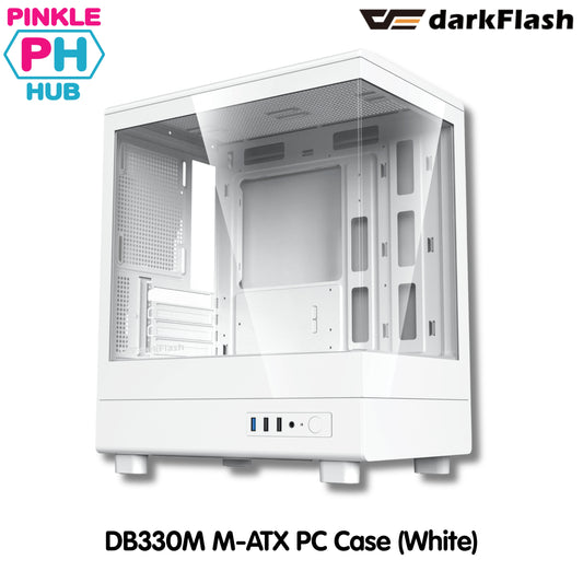 Darkflash DB330M M-ATX PC Case Black/White