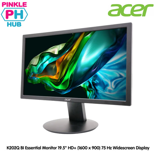 ACER  K202Q BI Essential Monitor TN Panel 19.5" HD+ (1600 x 900) 75 Hz Widescreen Display