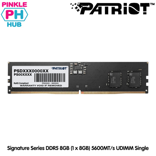Patriot Signature Series DDR5 8GB (1 x 8GB) 5600MT/s UDIMM Single