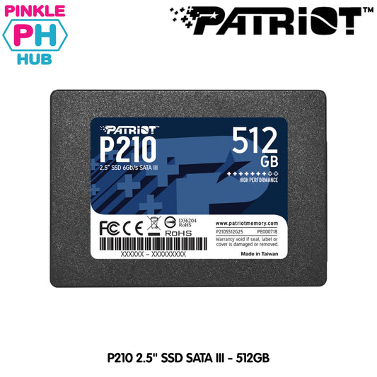 Patriot P210 2.5" SSD SATA III - 512GB | 1TB