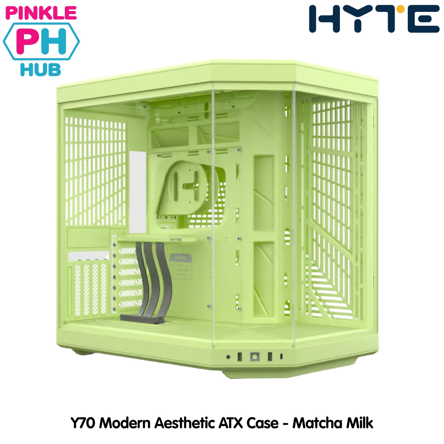 HYTE Y70 Modern Dual Chamber Mid-Tower ATX Case - Matcha Milk