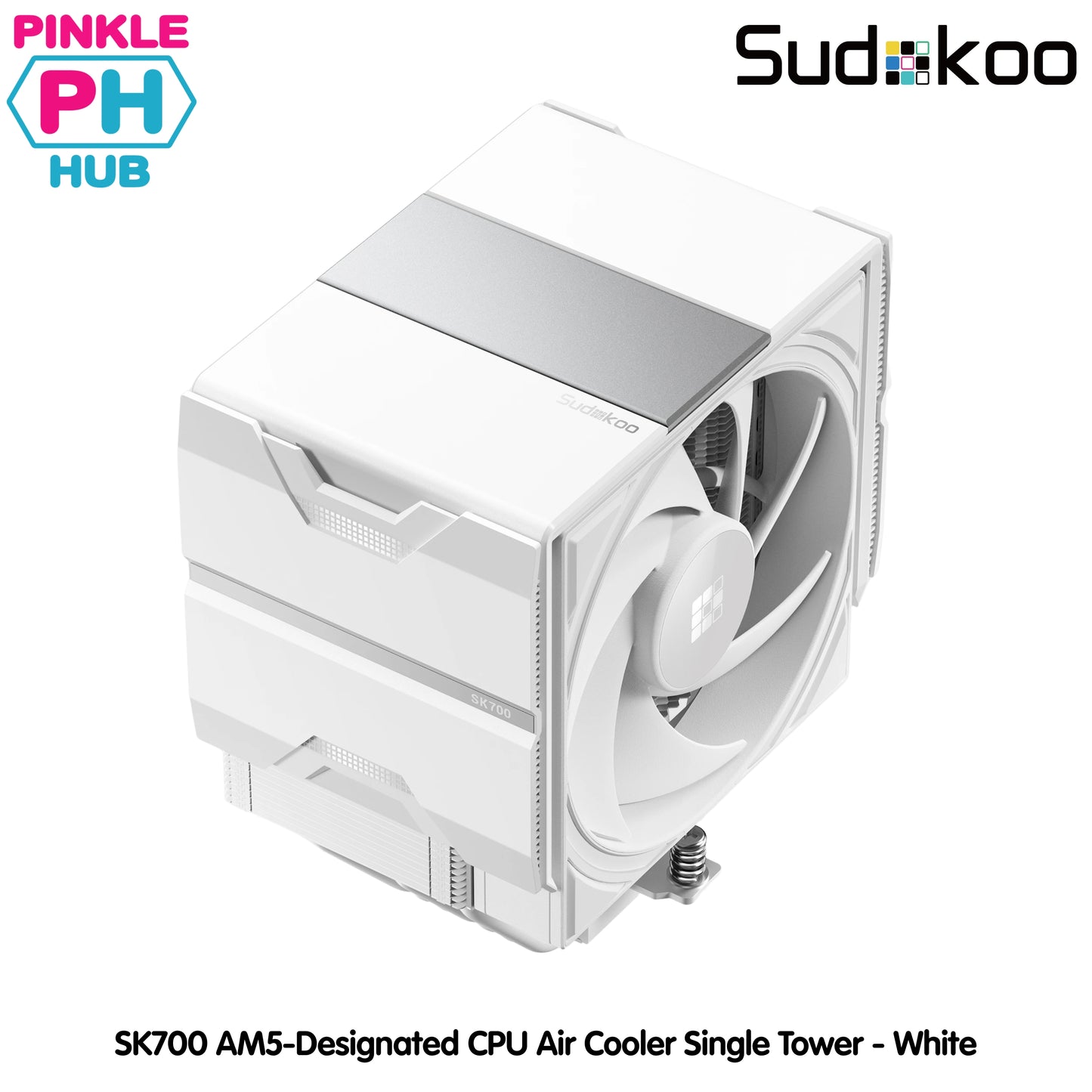 SUDOKOO SK700 AM5-Designated CPU Air Cooler Single Tower - Black | White