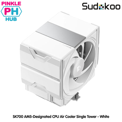 SUDOKOO SK700 AM5-Designated CPU Air Cooler Single Tower - Black | White