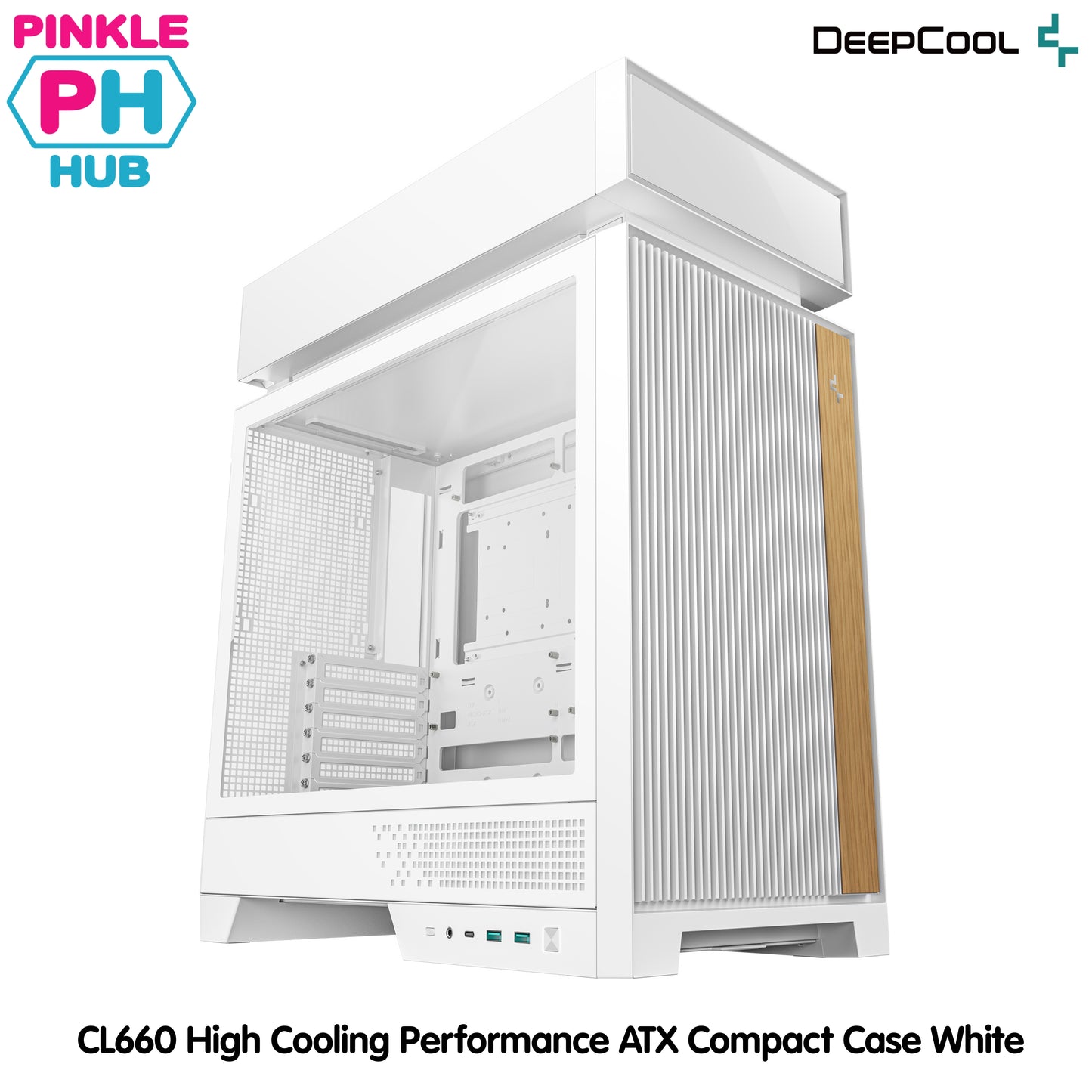 DeepCool CL660 High Cooling Performance ATX Compact Case White