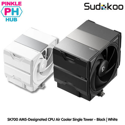 SUDOKOO SK700 AM5-Designated CPU Air Cooler Single Tower - Black | White